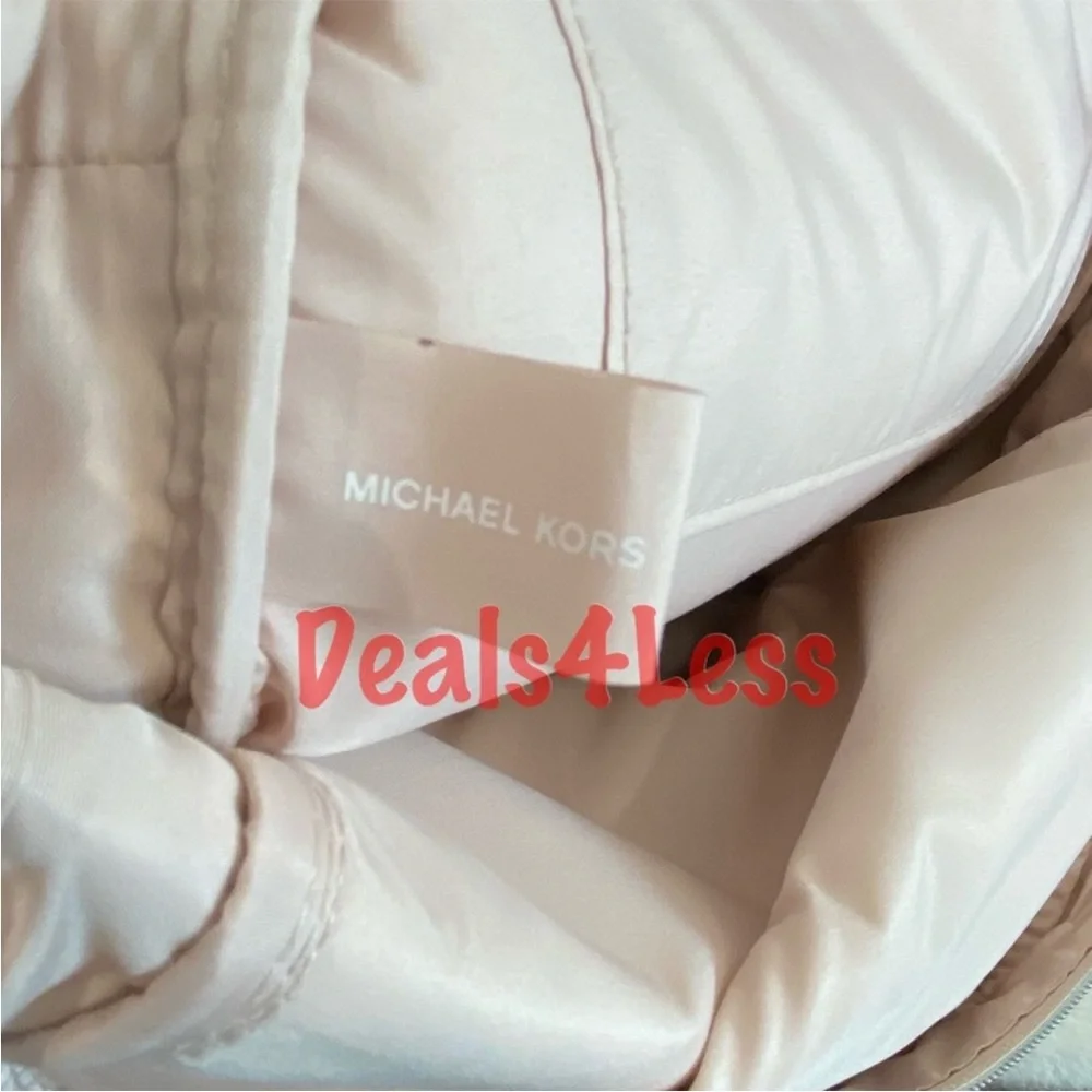 Michael Kors Backpack Logo Straps Beige Nude NWT